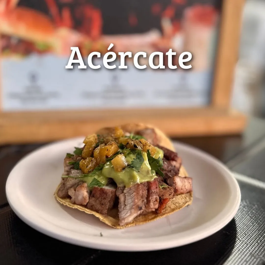 Taco recién salido del carbón